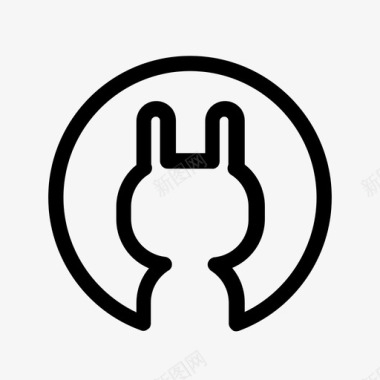 兔子动物头像化身图标图标