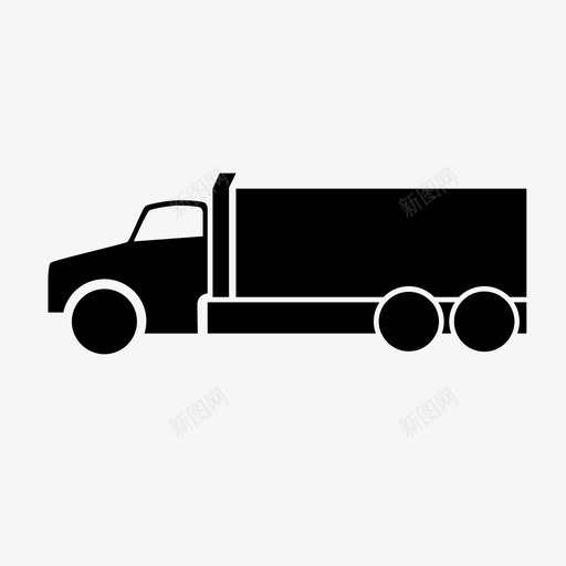 集装箱卡车交货供应链图标svg_新图网 https://ixintu.com 交货 供应链 分销商 运输 运输方式 集装箱卡车