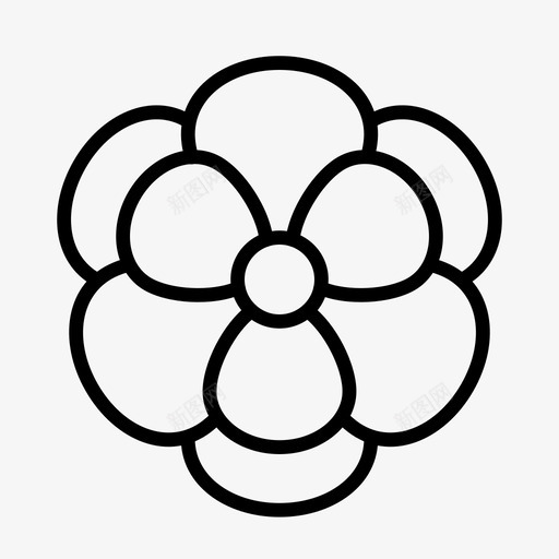 木兰花花自然图标svg_新图网 https://ixintu.com 春天 木兰花 水墨木兰花 自然 花