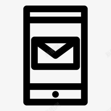 智能手机消息计算机邮件电子邮件图标图标
