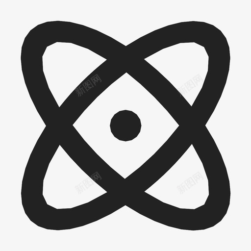 原子量子科学图标svg_新图网 https://ixintu.com 亚原子 原子 科学 量子