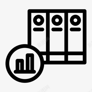 统计档案柱状图文件图标图标