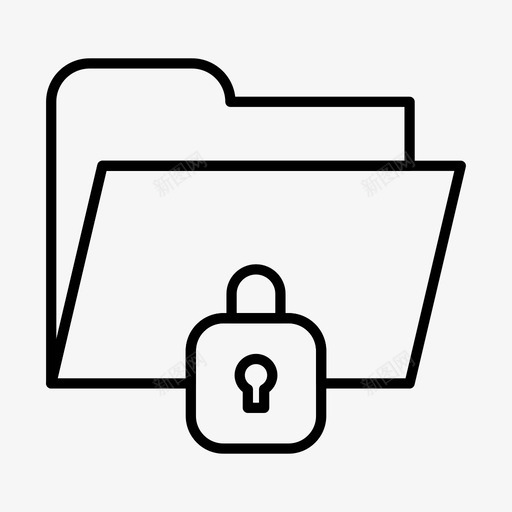 锁定的文件夹文档文件图标svg_新图网 https://ixintu.com 文件 文件夹 文档 锁定的文件夹