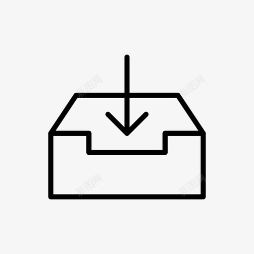 收件箱添加到传递图标svg_新图网 https://ixintu.com 下载 传递 包装盒 打包 收件箱 添加到 赠送