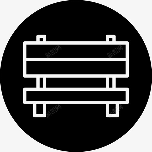 椅子长凳家具图标svg_新图网 https://ixintu.com 休息 坐 家具 家具圆形差异 椅子 花园 长凳