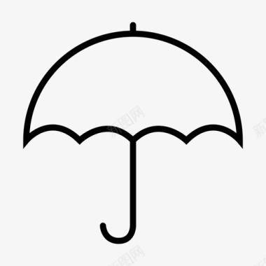 雨伞天气预报雨图标图标