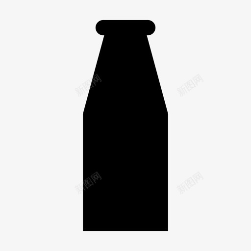瓶子饮料玻璃瓶图标svg_新图网 https://ixintu.com 厨房和食物 牛奶 牛奶瓶 玻璃瓶 瓶子 饮料