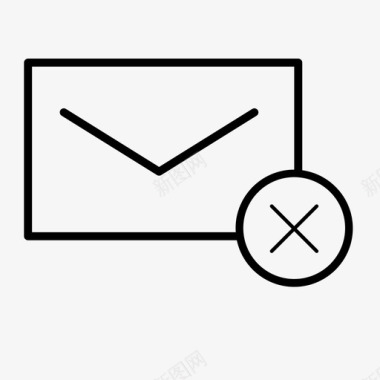 关闭电子邮件信件ui元素图标图标