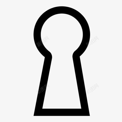 钥匙孔登录安全图标svg_新图网 https://ixintu.com 安全 登录 解锁 钥匙孔
