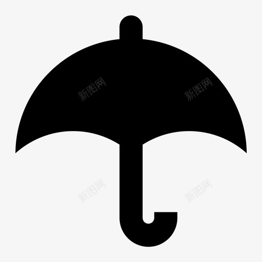 雨伞保护下雨图标svg_新图网 https://ixintu.com 下雨 保护 雨伞