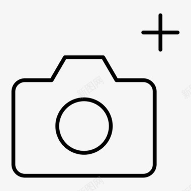 相机添加艺术画廊图标图标