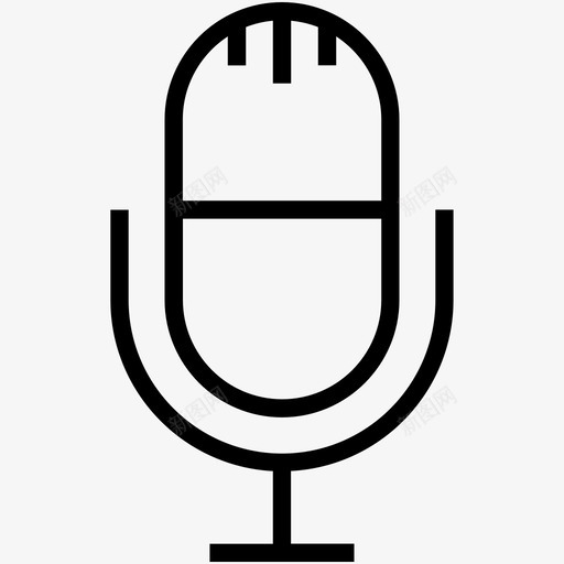 麦克风收音机麦克风录音图标svg_新图网 https://ixintu.com 多媒体线路图标c 录音 收音机麦克风 讲话 麦克风