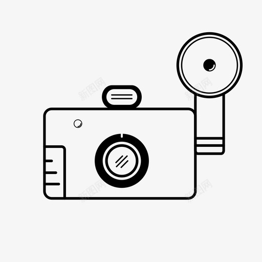 照相机胶卷闪光灯图标svg_新图网 https://ixintu.com 照片 照相机 玩具照相机 胶卷 闪光灯