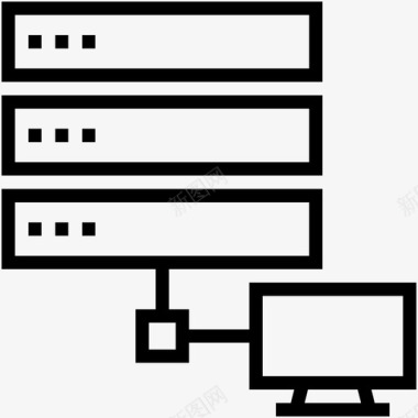 客户端服务器internet共享监视器图标图标