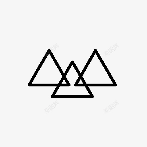 三角形抽象时髦图标svg_新图网 https://ixintu.com 三角形 形状 抽象 时髦 时髦图标 潮流