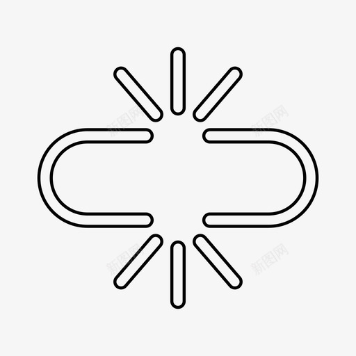 断开的链接行图标分离svg_新图网 https://ixintu.com url 分离 断开的链接 行图标