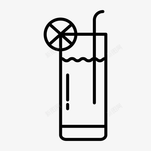 冷饮饮料冰镇图标svg_新图网 https://ixintu.com 冰镇 冷饮 夏日偶像 柠檬 饮料 鸡尾酒