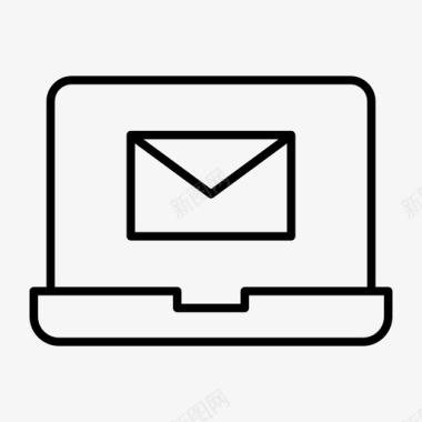 笔记本电脑信息电脑邮件电子邮件图标图标