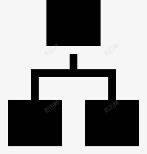 层次结构图表委托图标svg_新图网 https://ixintu.com ios工具栏图标图示符 图表 委托 层次结构 树 等级 组织
