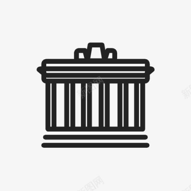 罗马论坛旧废墟图标图标