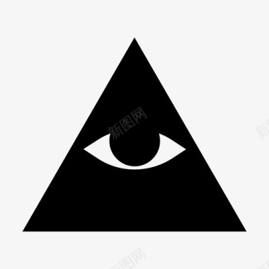普罗维登斯之眼光明会之眼金字塔之眼图标图标