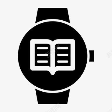 图书智能手表时钟设备图标图标