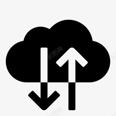 云同步云传输文件同步图标图标