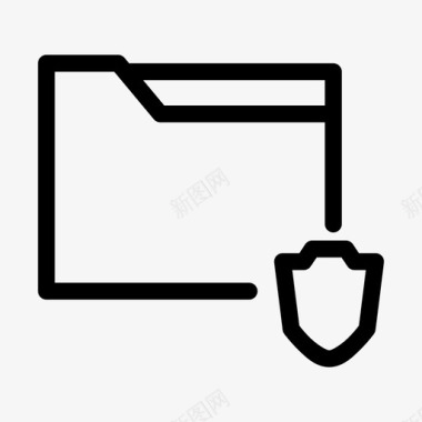 安全文件夹受保护屏蔽图标图标