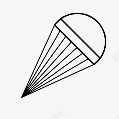 降落伞跳跃着陆图标图标