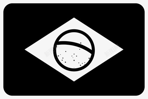 巴西国家国旗图标图标