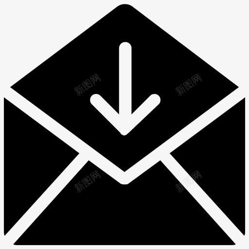已接收邮件信封打开邮件图标svg_新图网 https://ixintu.com 信封 已接收邮件 打开邮件 用户界面图标集合