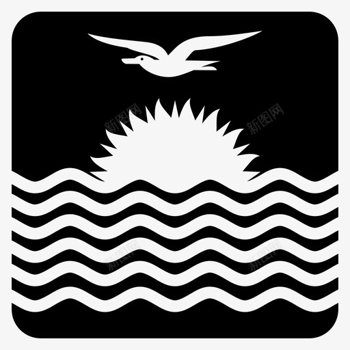 基里巴斯国家国旗图标svg_新图网 https://ixintu.com 世界圆形方形旗雕文 国家 国旗 基里巴斯 太平洋