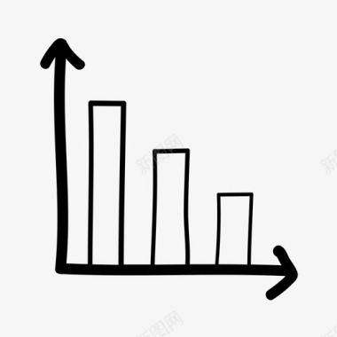 下降图表下降趋势图标图标