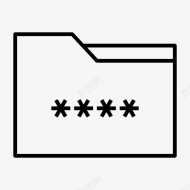文件夹密码访问锁定阻止图标图标