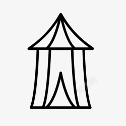 集市马戏团帐篷游乐园嘉年华图标高清图片