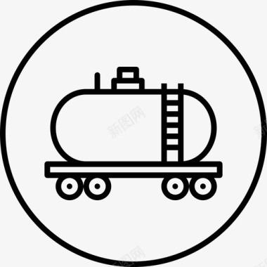 油轮运输燃料图标图标