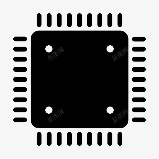 微芯片计算机芯片微处理器图标svg_新图网 https://ixintu.com 微处理器 微芯片 硅 计算机芯片
