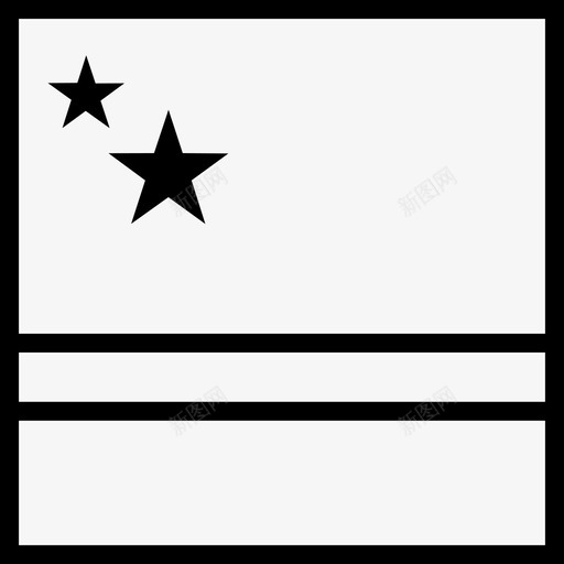 库拉索岛加勒比海国家图标svg_新图网 https://ixintu.com 世界广场旗帜轮廓 加勒比海 国家 库拉索岛 旗帜