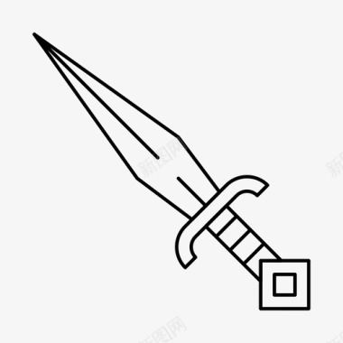 刺客匕首刀剑图标图标