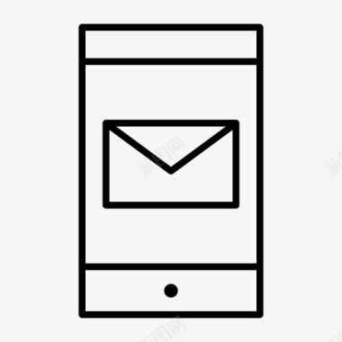 智能手机消息计算机邮件电子邮件图标图标