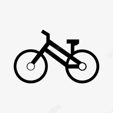 自行车生态支架图标图标