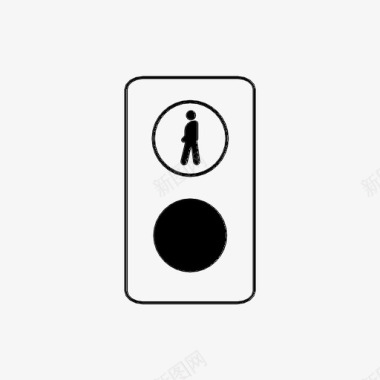 人行横道灯道路信号图标图标
