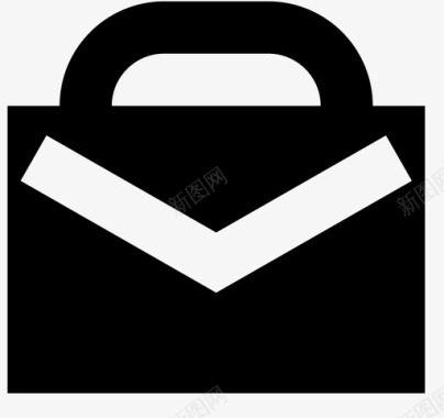 公文包电子商务文件夹图标图标