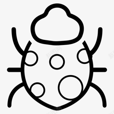 虫动物甲虫图标图标