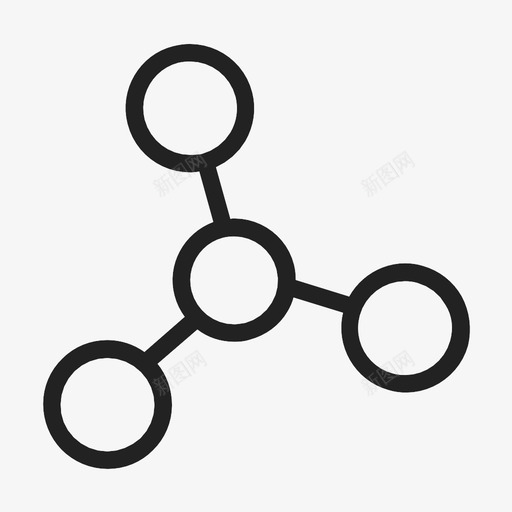分子化学组成联系图标svg_新图网 https://ixintu.com 分子 化学组成 科学 联系