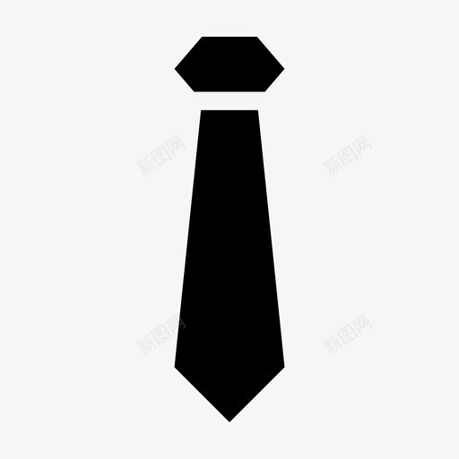 领带商务时尚图标svg_新图网 https://ixintu.com 制服 商务 商务装 时尚 正式 领带