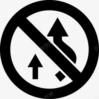 禁止超车禁止禁止行驶图标图标