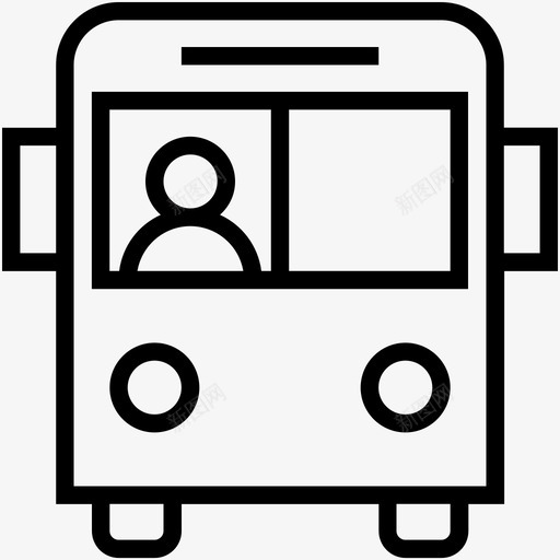 公交交通出行图标svg_新图网 https://ixintu.com 交通 交通线路图标集合 公交 出行 车辆