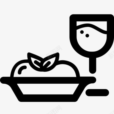 晚餐烹饪食物图标图标