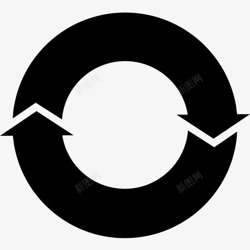 反馈回路2循环流量图标svg_新图网 https://ixintu.com 反馈回路 反馈回路2 循环 流量
